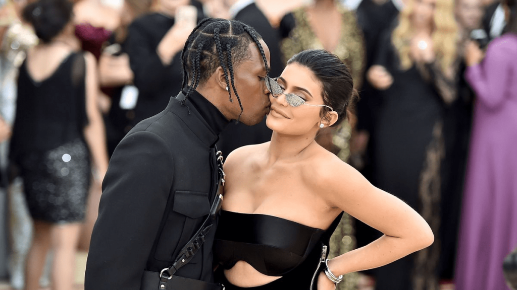 Kylie Jenner with Travis Scott