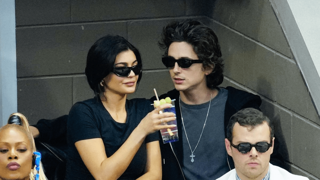 Kylie Jenner with Timothée Chalamet